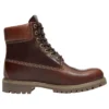 Premium Waterproof Boot 6-Inch « Marron pleine fleur Noir »