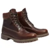 Premium Waterproof Boot 6-Inch « Marron pleine fleur Noir »