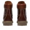 Premium Waterproof Boot 6-Inch « Marron pleine fleur Noir »
