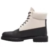 Premium Waterproof Boot 6 pouces Ski School « Cuir Helcor noir et blanc »