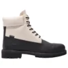 Premium Waterproof Boot 6 pouces Ski School « Cuir Helcor noir et blanc »