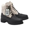 Premium Waterproof Boot 6 pouces Ski School « Cuir Helcor noir et blanc »