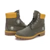 Premium Waterproof Boot de 15 cm « Dark Green Nubuck »