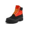 Premium Waterproof Boot de 15 cm « Nubuck orange moyen et Noir »
