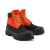 Premium Waterproof Boot de 15 cm « Nubuck orange moyen et Noir »