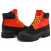 Premium Waterproof Boot de 15 cm « Nubuck orange moyen et Noir »