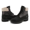 Premium Waterproof Boot à largeur large « Nubuck noir et rose »