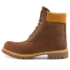 Premium Waterproof Boot à talon compensé de 15 cm « Marron moyen-jaune »