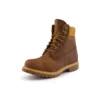 Premium Waterproof Boot à talon compensé de 15 cm « Marron moyen-jaune »