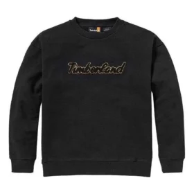 Pull à col rond avec logo texturé « Noir »