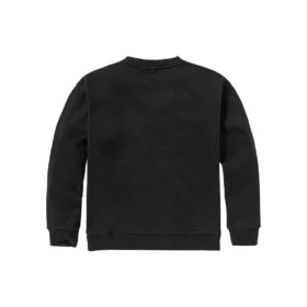 Pull à col rond avec logo texturé « Noir »