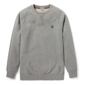 Pull à col rond Timberland avec logo brodé, gris