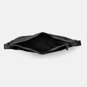 Sac à bandoulière en toile et cuir pour femme