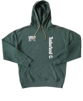 Sweats à capuche avec logo et inscription dans le dos « Green »