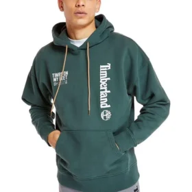 Sweats à capuche avec logo et inscription dans le dos « Green »