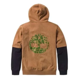 Sweats à capuche brodés « Marron » unisexe