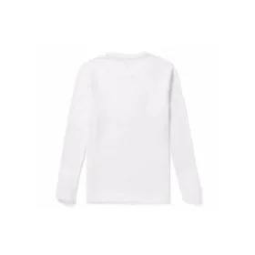 T-shirt à col rond et manches longues Timberland avec logo imprimé, blanc