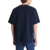 T-shirt à col rond Timberland imprimé logo bleu