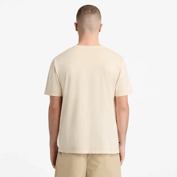 T-shirt graphique pour homme avec logo, teint en pièce T-shirt graphique pour homme avec logo, teint en pièce