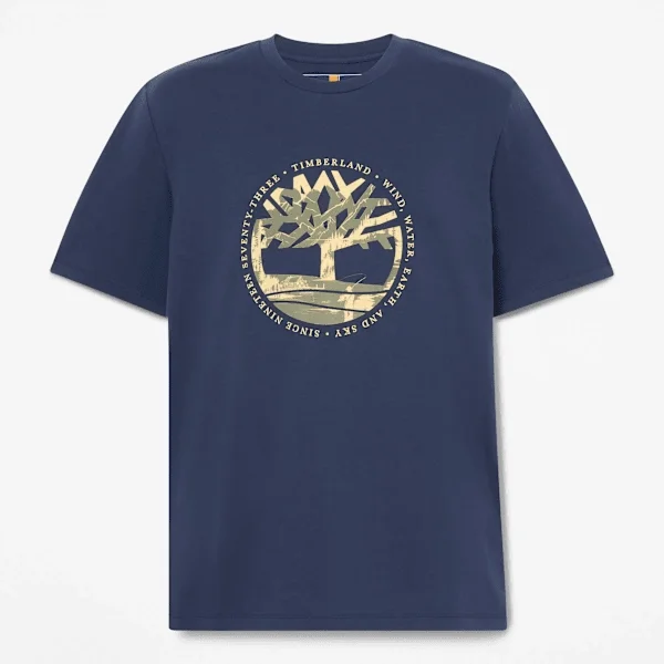 T-shirt graphique Tree Logo Lake House pour homme T-shirt graphique Tree Logo Lake House pour homme