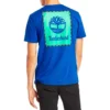 T-shirt à manches courtes Timberland SS20 avec logo imprimé, bleu