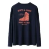 T-shirt à manches longues avec logo de la marque « Navy Pink »