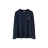 T-shirt à manches longues avec logo de la marque « Navy Pink »