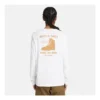 T-shirt à manches longues Shoe Logo « Blanc Jaune »