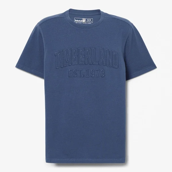 T-shirt pour homme délavé avec logo brodé T-shirt pour homme délavé avec logo brodé