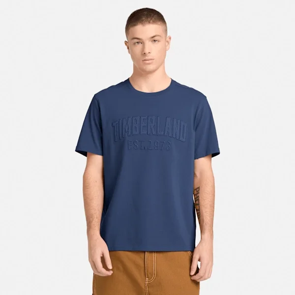 T-shirt pour homme délavé avec logo brodé T-shirt pour homme délavé avec logo brodé