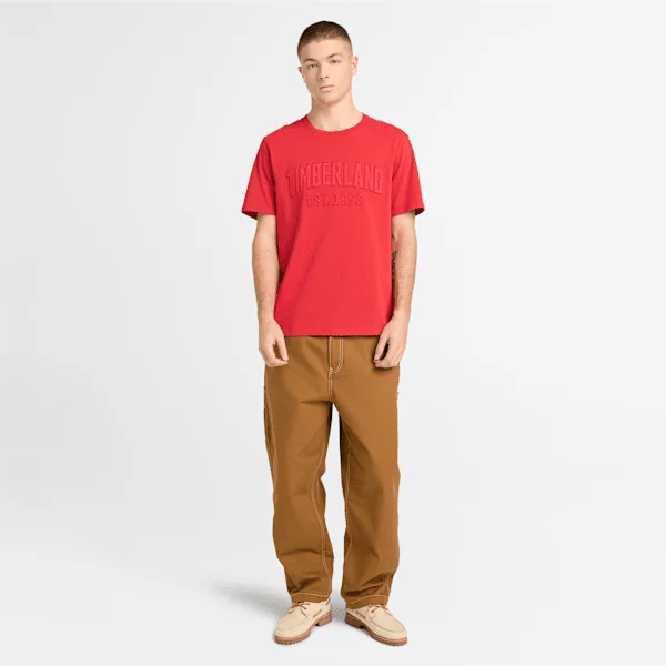 T-shirt pour homme délavé avec logo brodé T-shirt pour homme délavé avec logo brodé