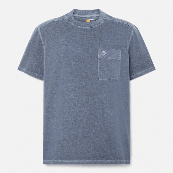 T-shirt pour homme Merrymack River teint en pièce avec poche poitrine T-shirt pour homme Merrymack River teint en pièce avec poche poitrine