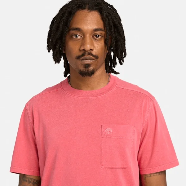 T-shirt pour homme Merrymack River teint en pièce avec poche poitrine T-shirt pour homme Merrymack River teint en pièce avec poche poitrine
