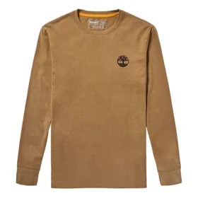 T-shirt Timberland décontracté à col rond et manches longues