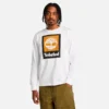 T-shirts à manches longues colorés pour homme avec logo superposé T-shirts à manches longues colorés pour homme avec logo superposé