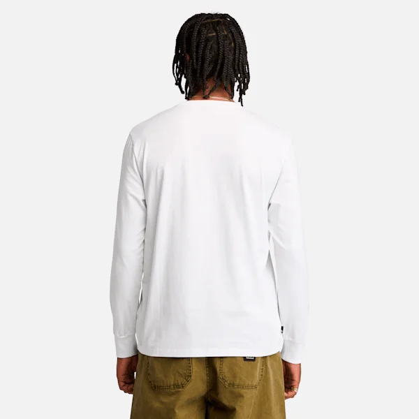 T-shirts à manches longues colorés pour homme avec logo superposé T-shirts à manches longues colorés pour homme avec logo superposé