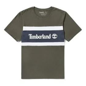 Timberland Shorts, blocs de couleur et coutures contrastées, vert