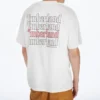 Timberland SS20 T-shirt à col rond et Shorts imprimé blanc