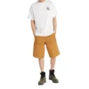 Timberland SS20 T-shirt à col rond et Shorts imprimé blanc
