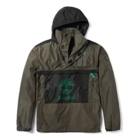 Veste à capuche Timberland à poches et couleurs contrastées, vert