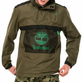 Veste à capuche Timberland à poches et couleurs contrastées, vert