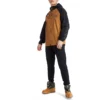Veste coupe-vent à fermeture éclair intégrale « Marron Noir »