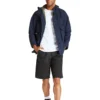 Veste décontractée imperméable Timberland à poches multiples, bleu foncé