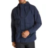 Veste décontractée imperméable Timberland à poches multiples, bleu foncé